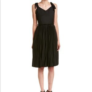 Few Moda Turn Up the Pleat Midi Dress black